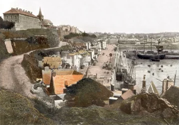Grandville (Normandie, France) : Carte postale, c. 1900