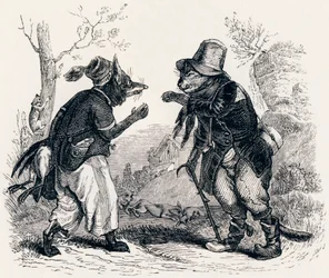 Le chat et le renard - Fables de La Fontaine