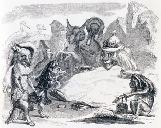 Le lion, le loup et le renard - Fables de La Fontaine