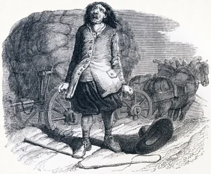Le chartier embourbé - Fables de La Fontaine