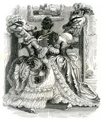 Les deux chèvres : La fable de La Fontaine