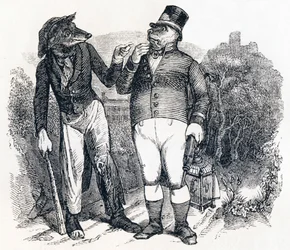 Le loup et le chien - Fables de La Fontaine