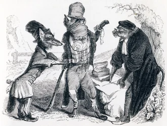 Le loup plaidant contre le renard par devant le singe - Fables de La Fontaine
