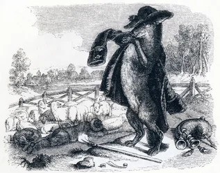 Le loup devenu berger - Fables de La Fontaine