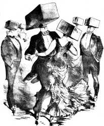 Illustration non signée pour la partition musicale d