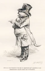 ... il appartient à une administration superbe située rue de Jérusalem. Vignettes illustrées par JJ Granville. Gravure signée Guilbaut dans la partie intitulée "Voyage d