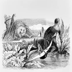 La Colombe et la Fourmi et le Lion et le Rat, illustration pour 