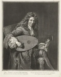 Portrait du compositeur Charles Mouton (c.1626-1710)