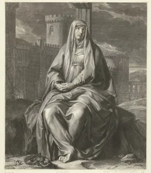 Marie en deuil