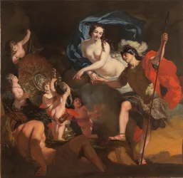 Vénus présentant des armes à Énée