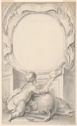 Conception pour le Cadre Entourant le Portrait de Sir Walter Raleigh