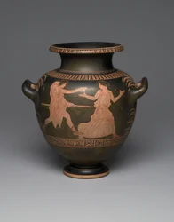 Stamnos à figures rouges attiques, 440-430 av. J.-C.