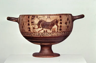 Kotyle à figures noires, c.600-500 av. J.-C.