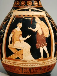 Oinochoé (Forme III), 340-320 av. J.-C. (détail)