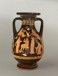 Péliké à figures rouges, c.350 av. J.-C.