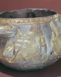 Coupe à boire représentant des soldats scythes (détail)