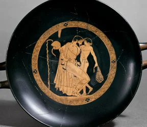 Coupe à figures rouges