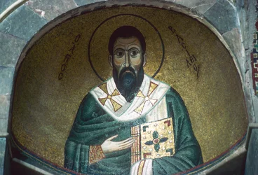 Saint Basile, mosaïque dans le Katholikon