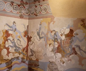 Les singes bleus, fresque du complexe B, salle 6 d