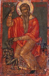 Saint Charalambos avec le diable