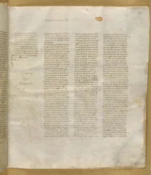 Add. MS 43725, f.334r, du Codex Sinaiticus (vélin)