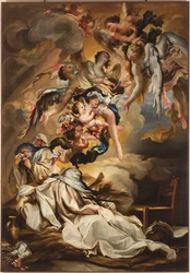 La mort de Sainte Scholastique, vers 1700