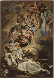 Mort de Sainte Scholastique, vers 1700
