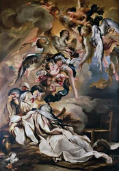 Mort de Sainte Scholastique, par Gregorio de