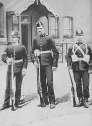 Caporal et soldats, les Buffs, vers 1880