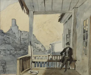 Comte Sergey Vasilyevich Dolgorukov 1820-1853 à la station de Lars, 1840