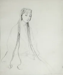Portrait de la princesse Maria Maiko Orbeliani 1818-1849, 1840-1842