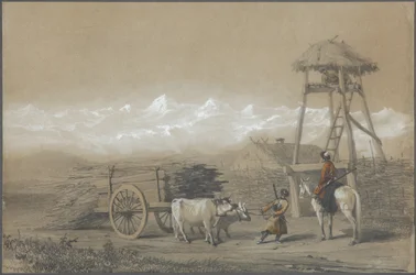 Fort des cosaques dans le Caucase, 1846