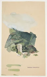 Paysage italien avec tour