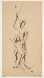 Esquisse pour un groupe de statuettes