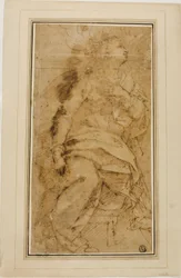 Figure féminine drapée