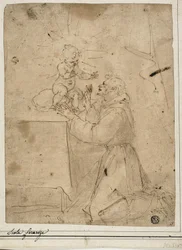 Saint Antoine de Padoue adorant l