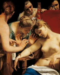 La mort de Cléopâtre (détail)