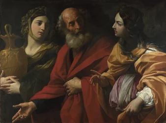 Loth et ses filles quittant Sodome, c. 1615