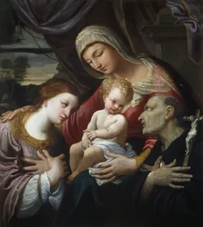 Madone et Enfant avec des Saints