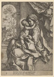 La Vierge assise avec l