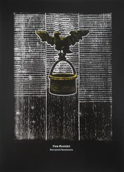 On The Rabble, Thus Spoke Zarathustra, 2024 (gravure sur bois et sérigraphie)