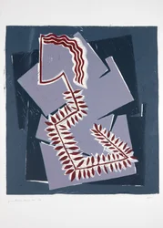Femme avec fougère n°1
