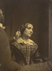 Attention, regard attentif (à gauche) ; Attention douloureuse (à droite),1854-1856, imprimé en 1862 (photo)