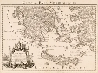 Carte de la Grèce antique et d
