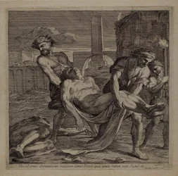 Les saints Abdon et Sennen enterrent les restes de martyrs chrétiens