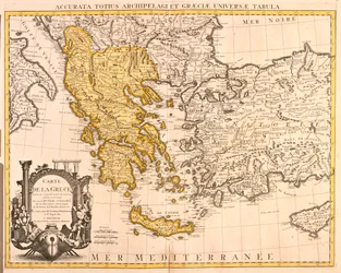 Albanie, grande partie de la Grèce (sauf nord-est), grande partie de la République de Macédoine (sauf nord)