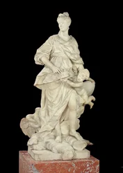 Marie Leszczynska (1703-68) en Junon, 1731 (marbre)