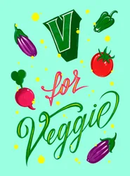 V FOR VEGGIE, 2025 (art numérique)