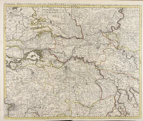 Gueldre hollandoise avec les pais, duchez et comtez voisins / par le sr. Sanson geographe du roy