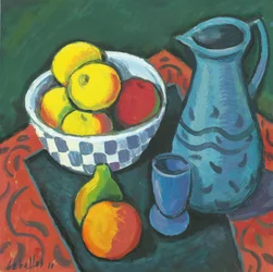Nature morte aux pommes, 2010 (gouache sur papier)